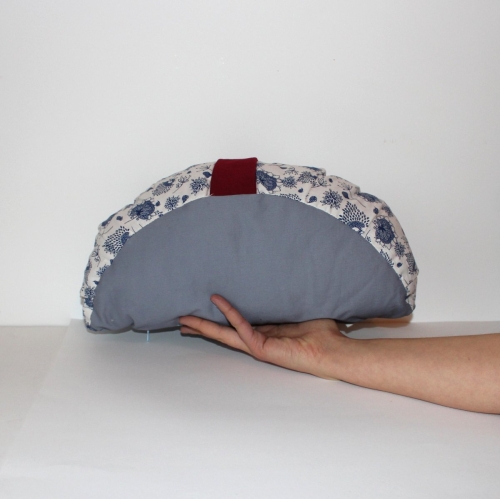 Le Gris floral | Zafu 1/2 lune